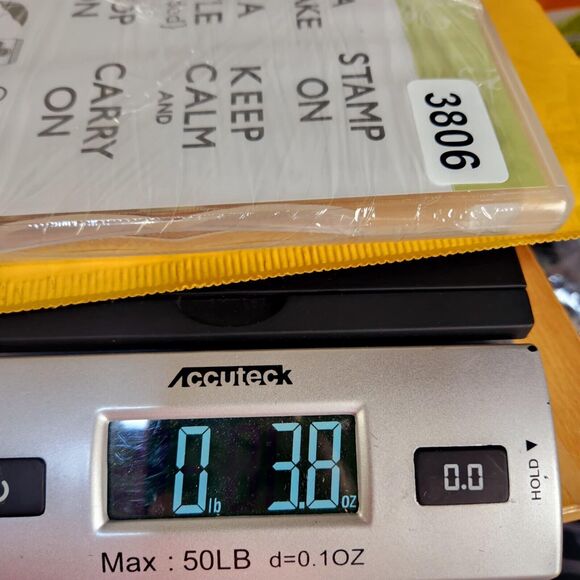 Stampin Up Carry On Cling Stamp Set Unmounted Keep Calm Cupcake Phrases Hostess - Picture 4 of 4